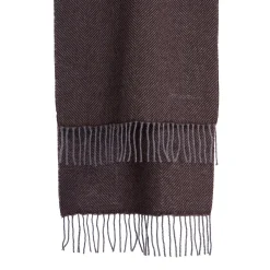 E.Marinella SCIARPA COLOR MARRONE SCURO In cashmere