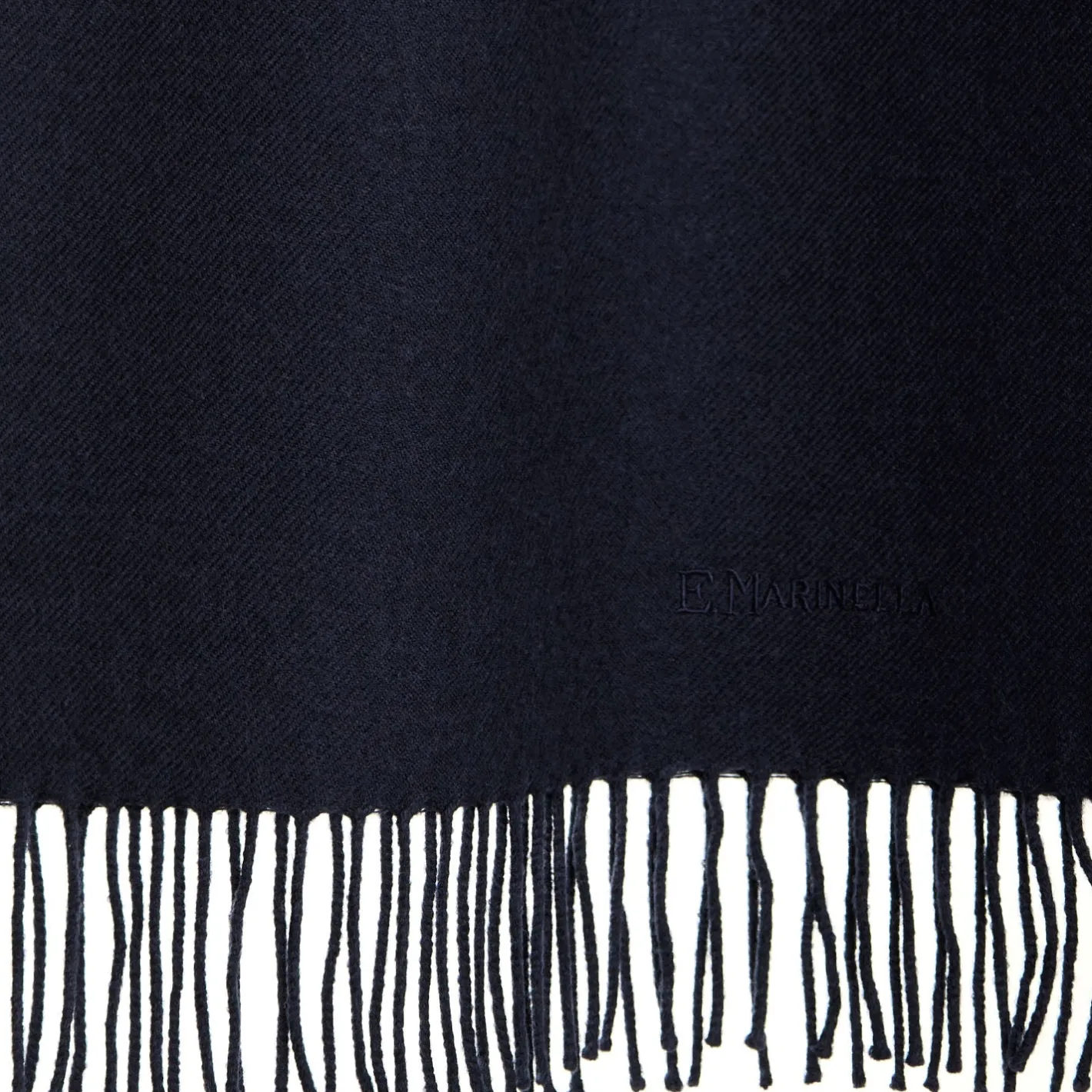 E.Marinella SCIARPA TINTA UNITA BLU SCURO In lana Best