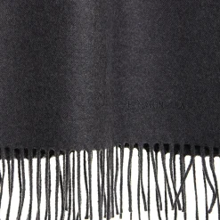 E.Marinella SCIARPA TINTA UNITA GRIGIO SCURO In lana
