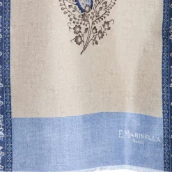 E.Marinella SCIARPA TUBOLARE BEIGE IN SETA TWILL Paisley pattern Sale