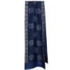 E.Marinella SCIARPA TUBOLARE BLU SCURO IN SETA TWILL Classic daisy Best