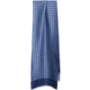 E.Marinella SCIARPA TUBOLARE BLU SCUROIN SETA TWILL Classic daisy New