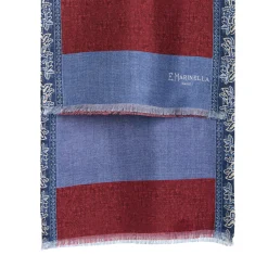 E.Marinella SCIARPA TUBOLARE BORDEAUX IN SETA TWILL Paisley pattern Sale