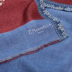 E.Marinella SCIARPA TUBOLARE BORDEAUX IN SETA TWILL Paisley pattern Sale