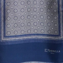 E.Marinella SCIARPA TUBOLARE GRIGIO CHIARO IN SETA TWILL Classic daisy Hot