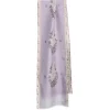 E.Marinella SCIARPA TUBOLARE LILLA IN SETA TWILL Paisley pattern Outlet