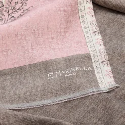 E.Marinella SCIARPA TUBOLARE ROSA IN SETA TWILL Paisley pattern Online