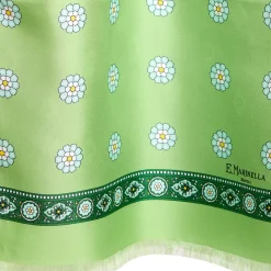 E.Marinella SCIARPA TUBOLARE VERDE IN SETA TWILL Geometric harmony Sale