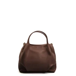 E.Marinella SOFT BAG MARRONE SCURO In pelle liscia Sale