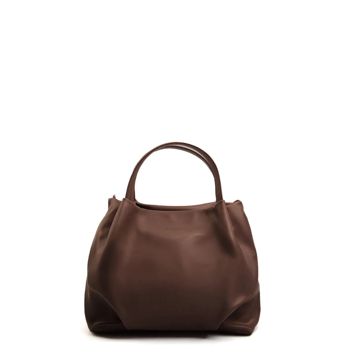 E.Marinella SOFT BAG MARRONE SCURO In pelle liscia Sale
