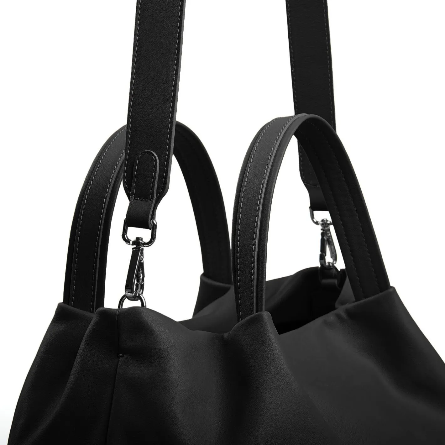 E.Marinella SOFT BAG NERA In pelle liscia Outlet
