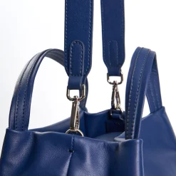E.Marinella SOFT MINI BAG BLU POLVERE In pelle liscia Hot