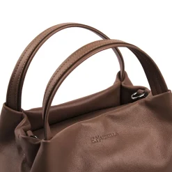 E.Marinella SOFT MINI BAG MARRONE SCURO In pelle liscia Hot