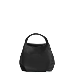 E.Marinella SOFT MINI BAG NERA In pelle liscia