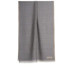 E.Marinella STOLA BEIGE In lana con decorazioni floreali Sale