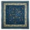 E.Marinella STOLA BLU 140 IN LANA E CASHMERE Albero della vita Clearance