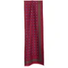 E.Marinella STOLA BORDEAUX IN LANA Decorazioni floreali Clearance