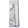 E.Marinella STOLA GRIGIA IN CASHMERE Collezione elefanti Discount