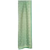 E.Marinella STOLA IN VOILE DI COTONE E SETA VERDE Fiore monogram 100 Online