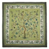 E.Marinella STOLA VERDE OLIVA 140 IN LANA E CASHMERE Albero della vita Sale