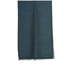 E.Marinella STOLA VERDE SCURO In lana con decorazioni floreali Discount