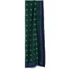 E.Marinella STOLA VERDE SCURO IN LANA Decorazioni floreali Online
