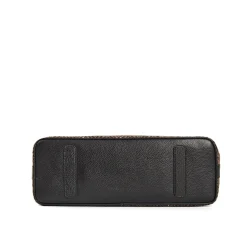 E.Marinella TOTE BAG MARRONE E NERA In lana e pelle martellata Discount