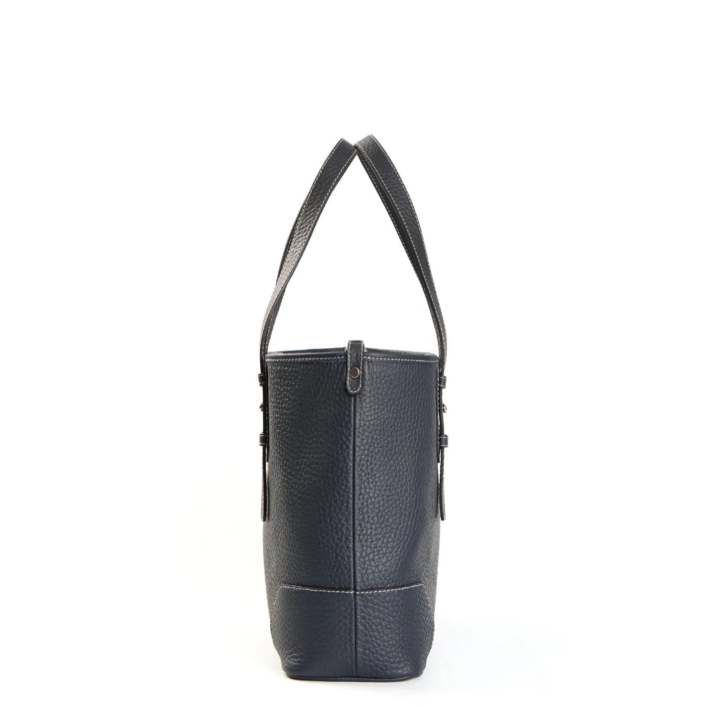 E.Marinella TOTE BAG MIDI BLU SCURO In pelle martellata Online