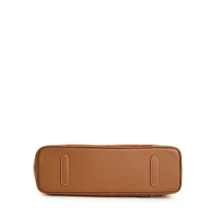 E.Marinella TOTE BAG MIDI COLOR CUOIO In suede e pelle Clearance