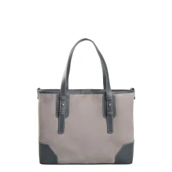 E.Marinella TOTE BAG MIDI GRIGIA In suede e pelle Sale