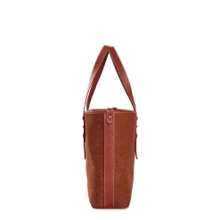 E.Marinella TOTE BAG MIDI MARRONE CHIARO In lana e pelle Best