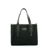 E.Marinella TOTE BAG MIDI VERDE SCURO In lana e pelle Clearance