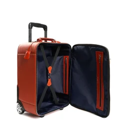 E.Marinella TROLLEY SEMIRIGIDO ARANCIONE In pelle martellata Hot