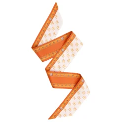 E.Marinella TWILLY IN SETA ARANCIONE Logo em Sale