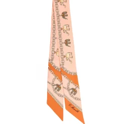 E.Marinella TWILLY IN SETA ARANCIONE Lucky elephant Discount