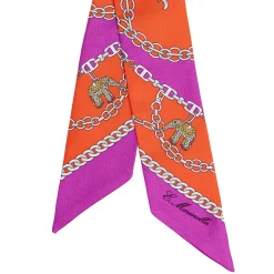 E.Marinella TWILLY IN SETA ARANCIONE Lucky elephant Sale