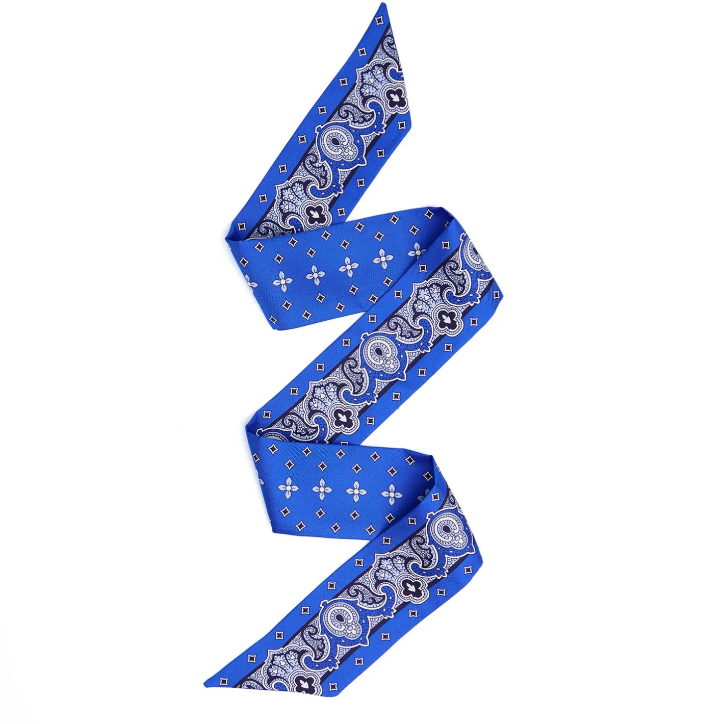 E.Marinella TWILLY IN SETA BLUETTE Greek key floral Online