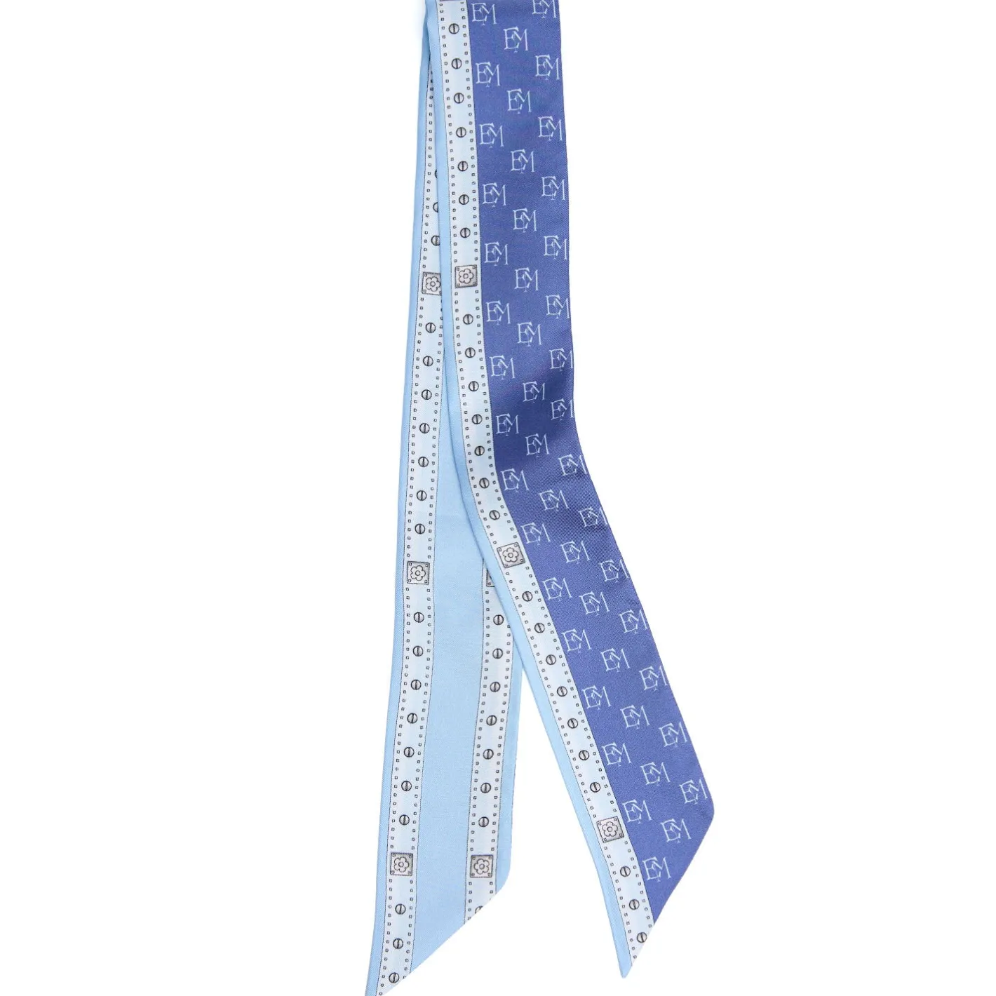 E.Marinella TWILLY IN SETA BLULogo em