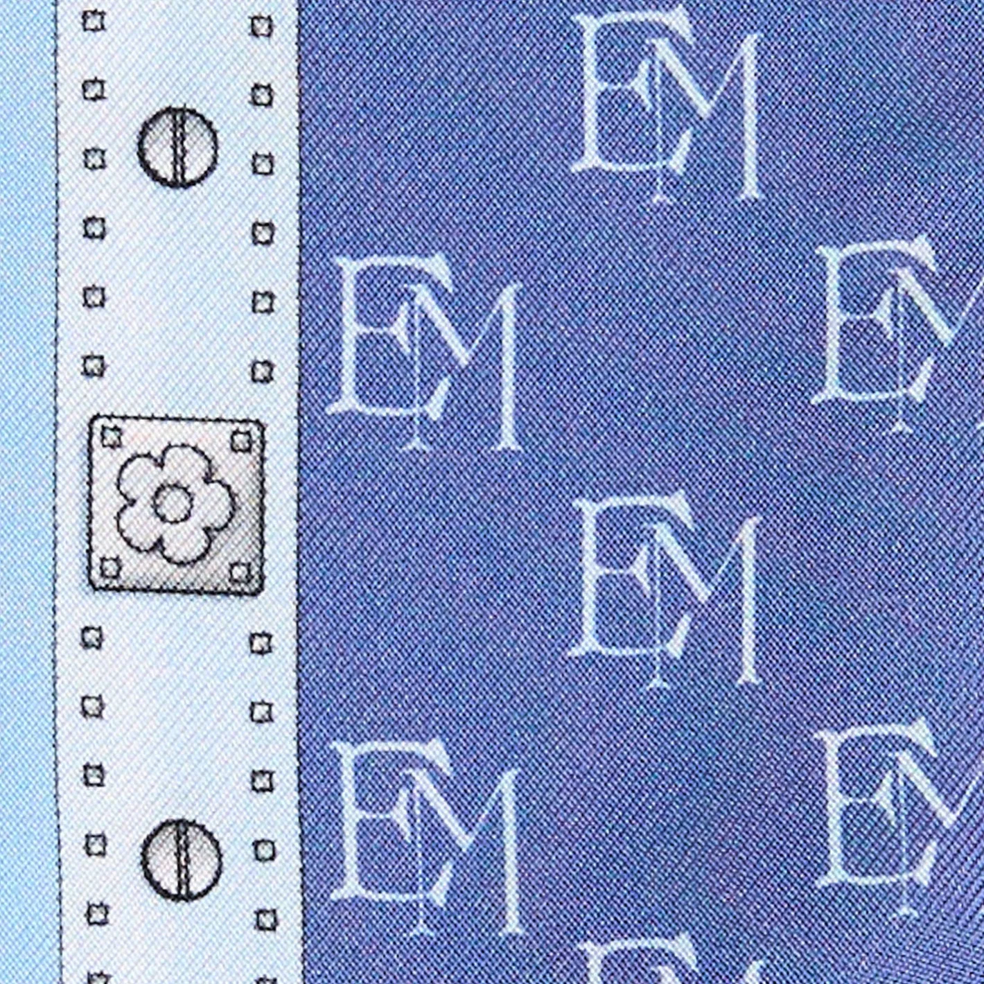 E.Marinella TWILLY IN SETA BLULogo em