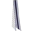 E.Marinella TWILLY IN SETA BLU SCURO Logo em Clearance