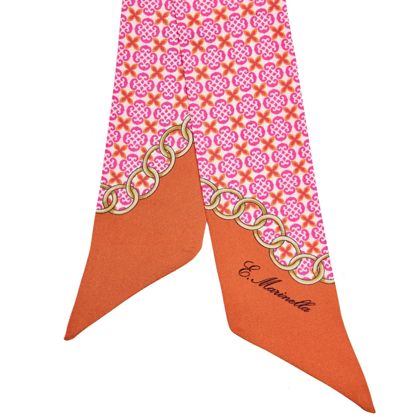 E.Marinella TWILLY IN SETA FUCSIA Microfantasia fiore Sale