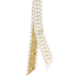 E.Marinella TWILLY IN SETA GIALLO Greek key floral Sale