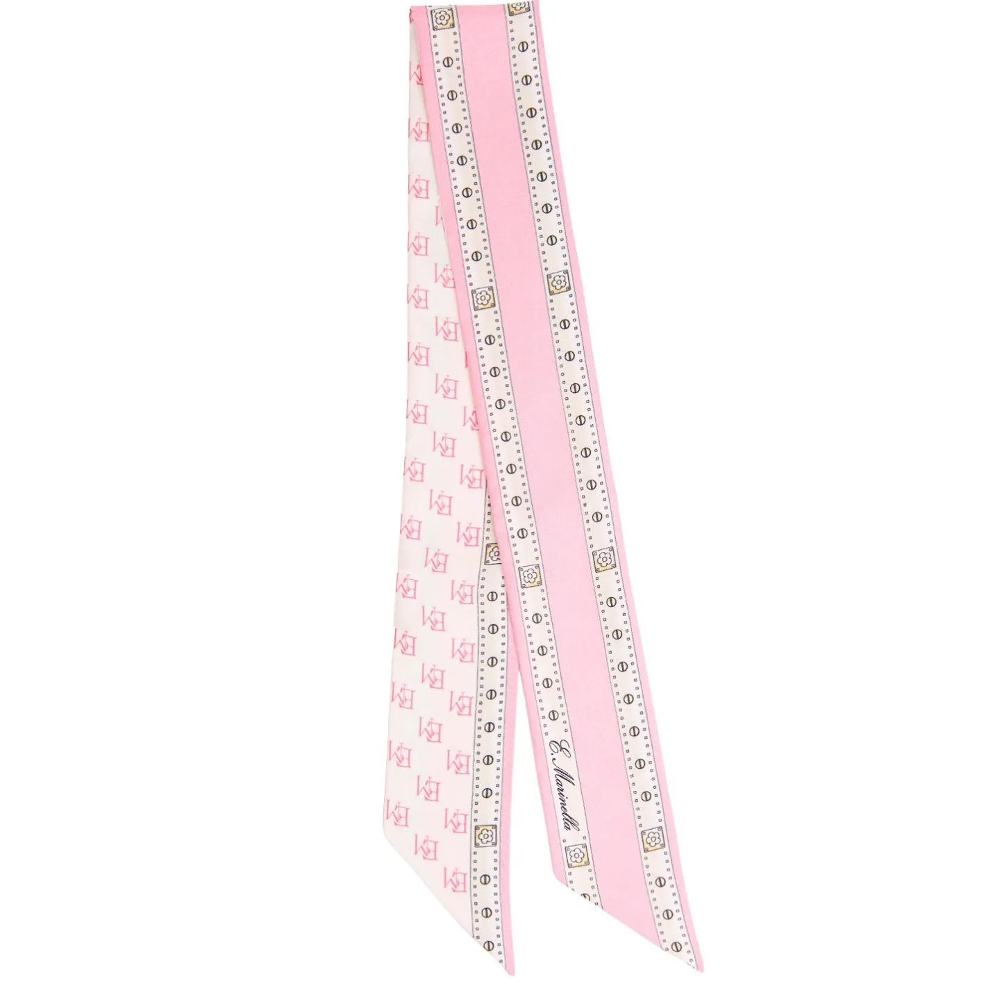 E.Marinella TWILLY IN SETA ROSA Logo em Online