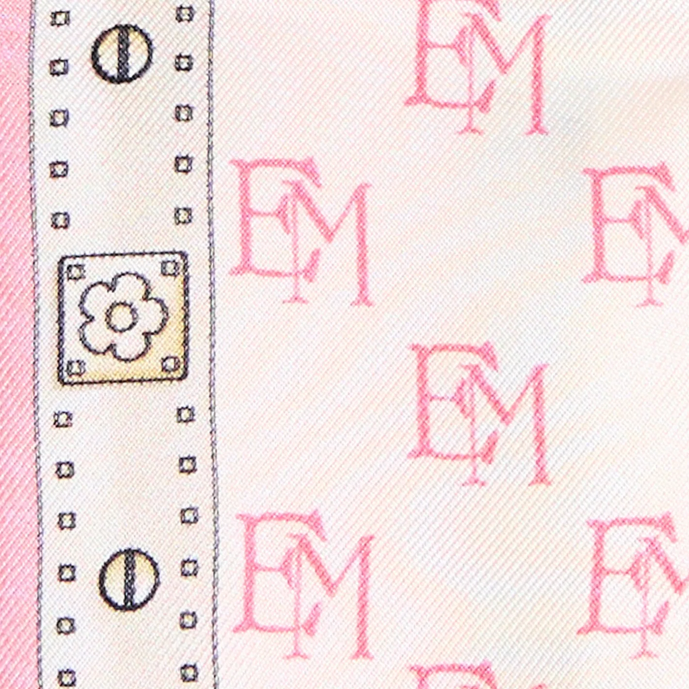 E.Marinella TWILLY IN SETA ROSA Logo em Online