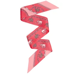 E.Marinella TWILLY IN SETA ROSA Lucky elephant Discount