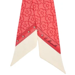 E.Marinella TWILLY IN SETA ROSSO Fiori d'archivio Discount