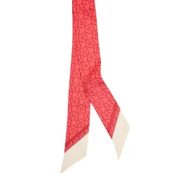 E.Marinella TWILLY IN SETA ROSSO Fiori d'archivio Discount