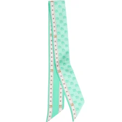 E.Marinella TWILLY IN SETA VERDE CHIARO Logo em Discount