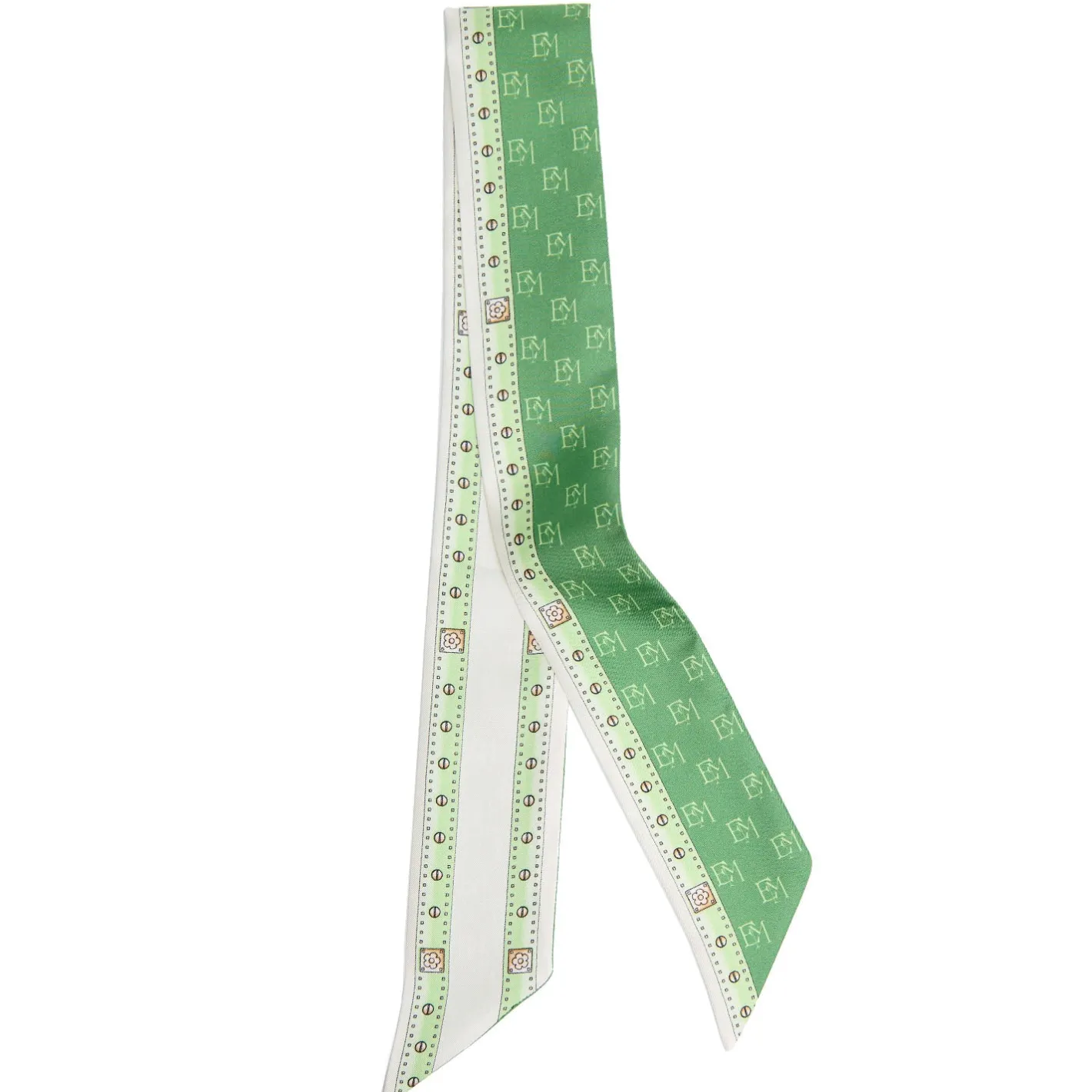 E.Marinella TWILLY IN SETA VERDE Logo em Best