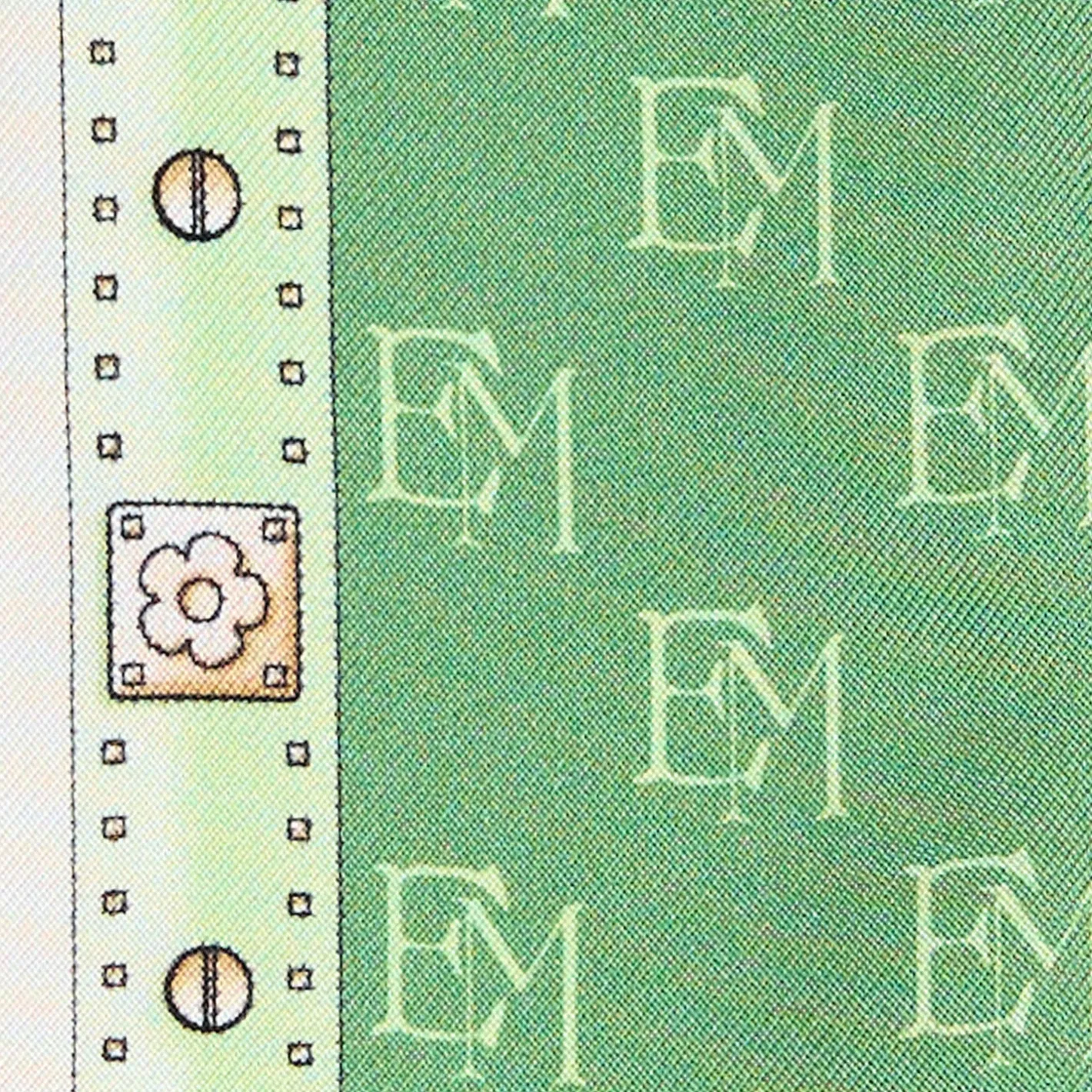 E.Marinella TWILLY IN SETA VERDE Logo em Best